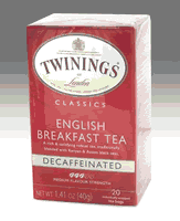 Tea,decaf,english breakft Case of 6 / 20 BAG from Twinings Tea